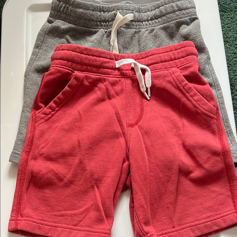 Old Navy Kids' Shorts Set - Coral and Gray size small